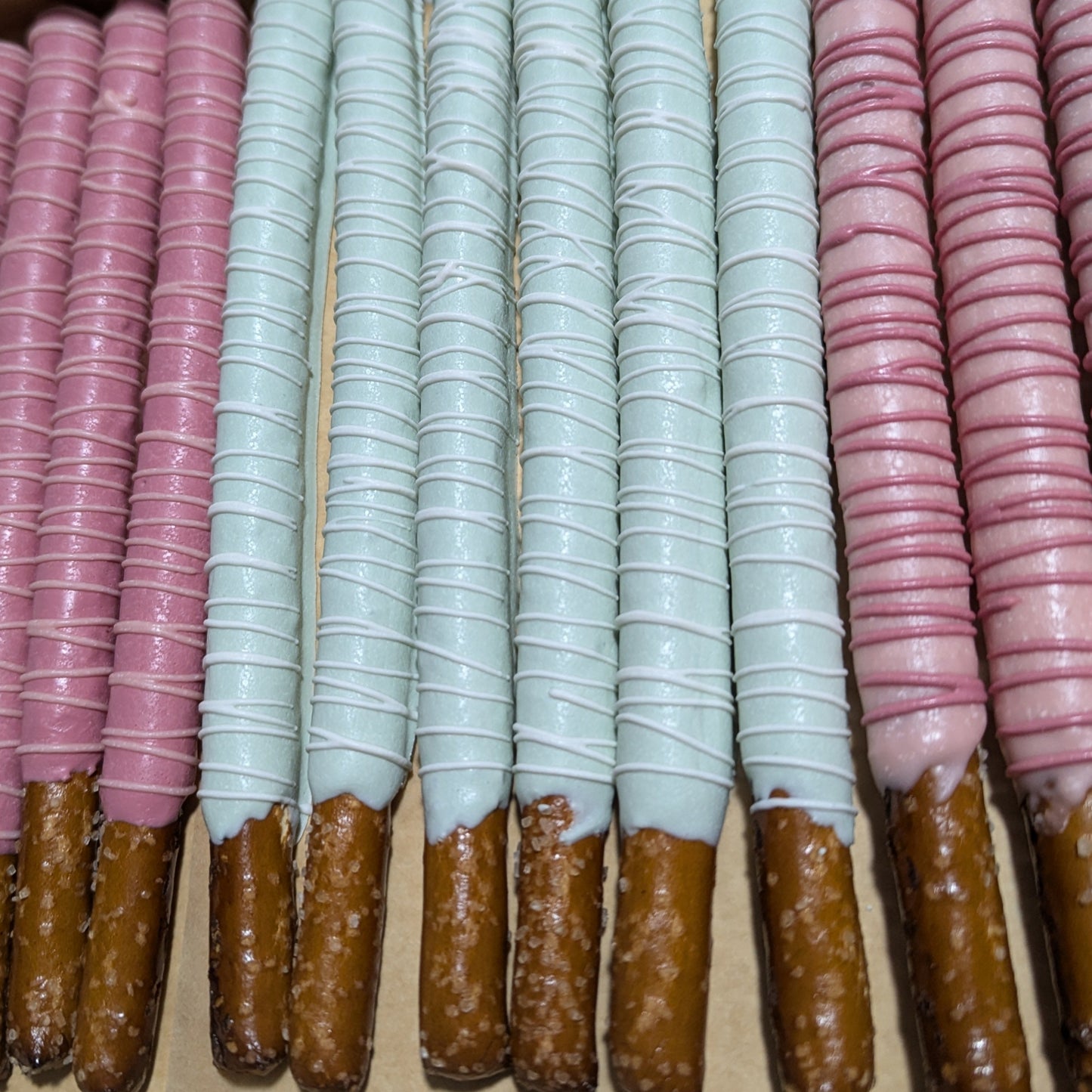 One Dozen Dipped Pretzels